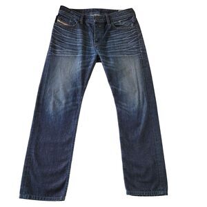 Diesel Waykee Jeans 31x30 Blue Wash 0073V Regular Straight Button Fly USA Made